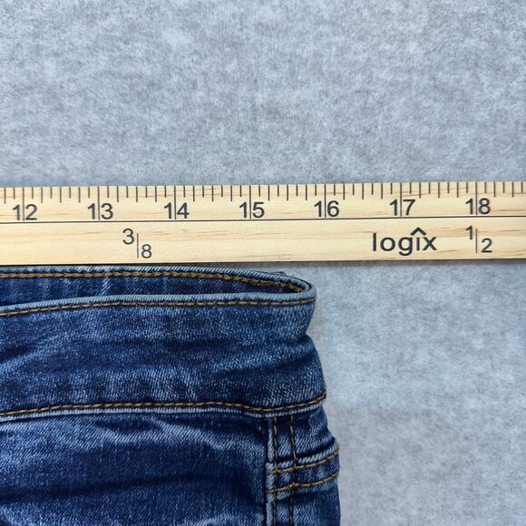 Kut From The Kloth Jeans Distressed Skinny Ankle Jeans WMNS 10 Med Wash MidRise - Picture 7 of 10